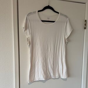 Express Women's White Fitted Tee -XL